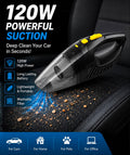AutoNest™ TurboVac Pro | 120W Cordless Car Vacuum Cleaner