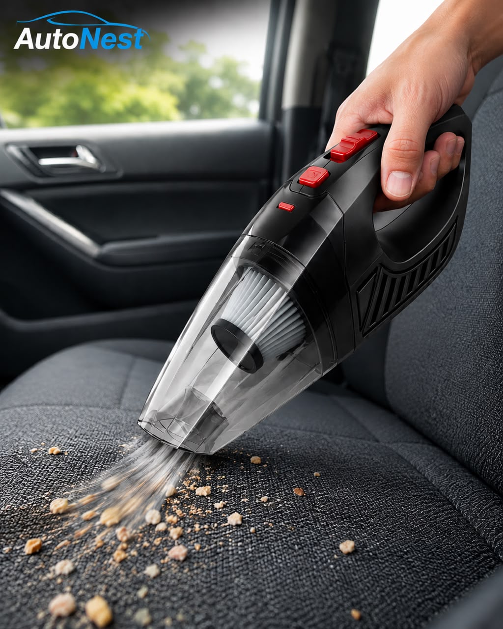 AutoNest™ TurboVac Pro | 120W Cordless Car Vacuum Cleaner