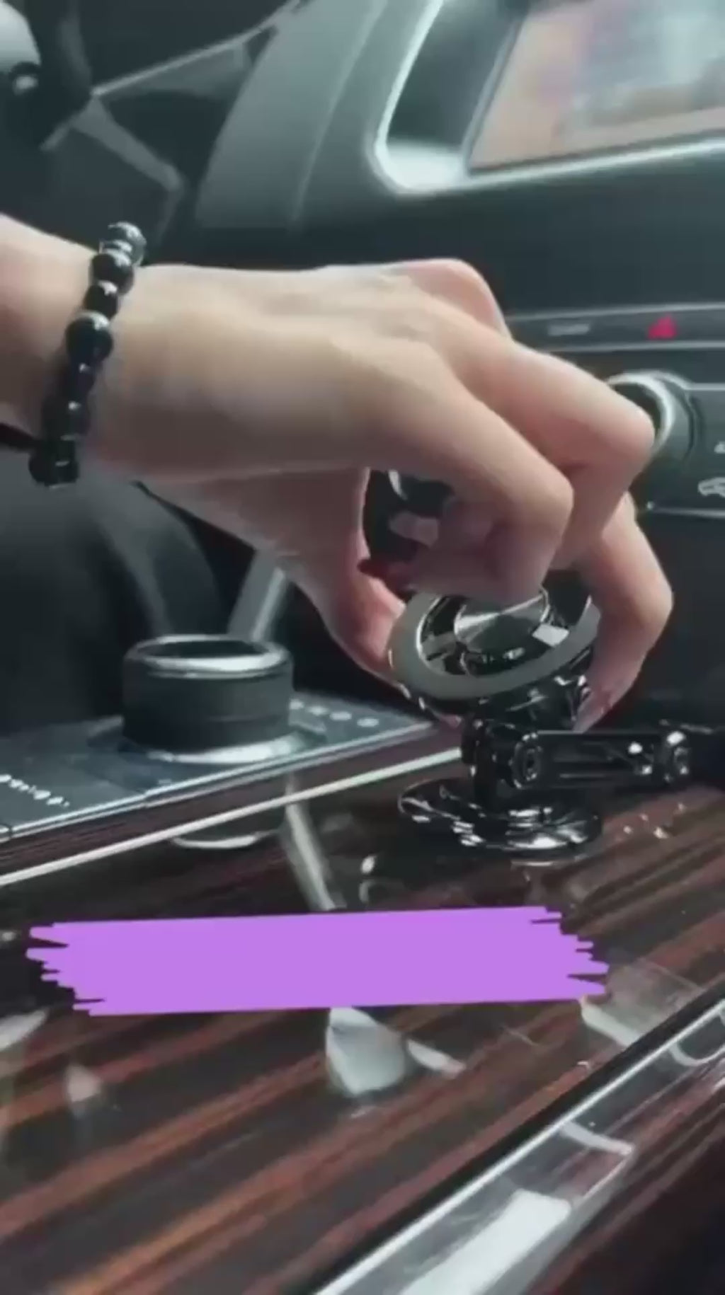 360° Magnetic Car Phone Holder | Foldable Metal Dashboard Mount